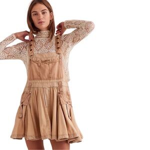 Free People Endless Love Skirtall in Desert Sand Size X-Small
